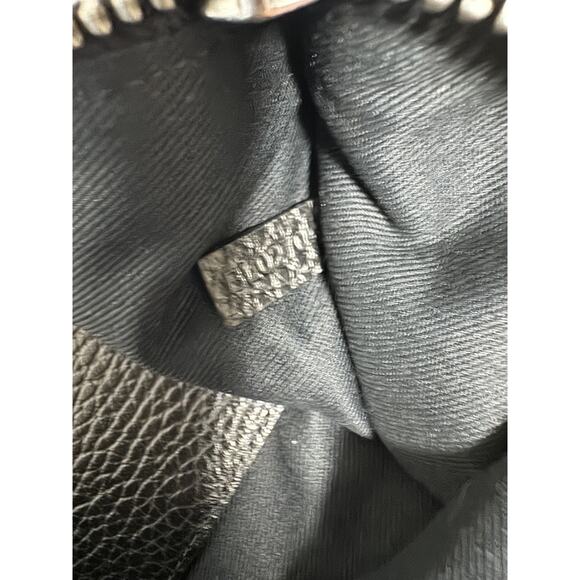 Kenzo Pouch Bag Leather Clutch Wristlet Zip Case Travel Unisex Embossed Black - Picture 11 of 11